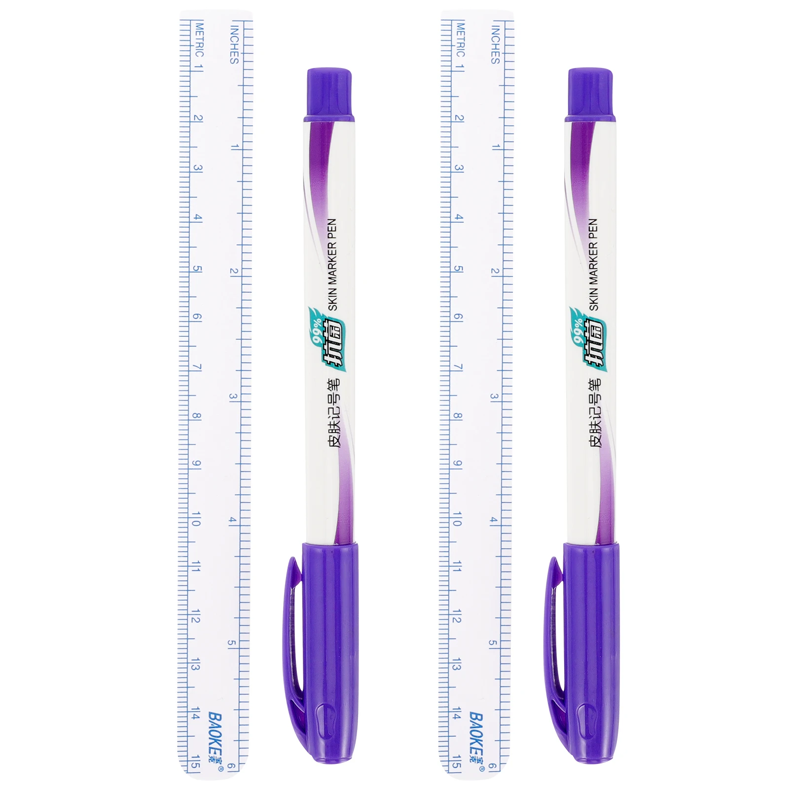 

2 Pcs Marker Pen Beauty Salon Skin Markers Body for Face Marking Tool Positioning Tattoo