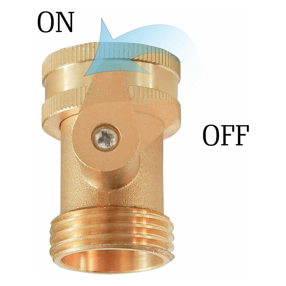 

3/4 Inch Garden Hose Adapter Shut Off Ball Valve Copper Faucet Connector Tube Joint Fitting Garden Watering Tools