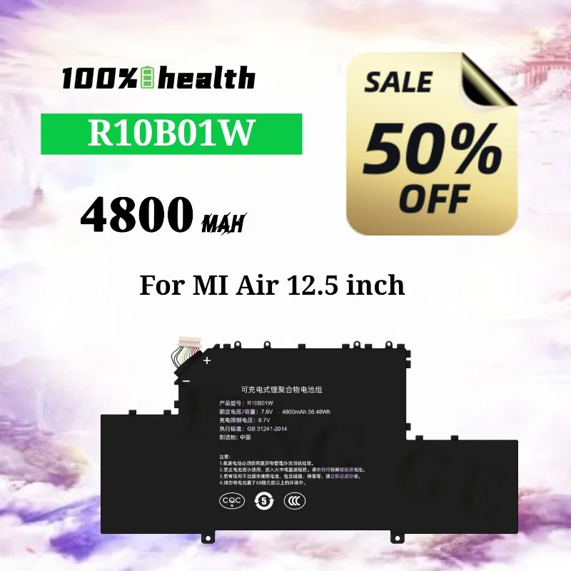 

R10B01W 4800mAh Brand New Laptop Battery for Xiaomi MI Air 12.5 inch Lithium Rechargeable Battery