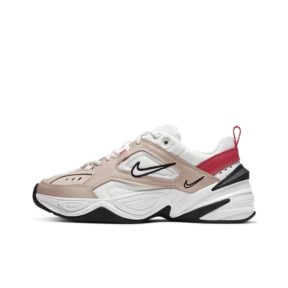 Nike M2K Tekno Comfortable Low top Chunky Sneakers Women's White Milk Tea AO3108-205