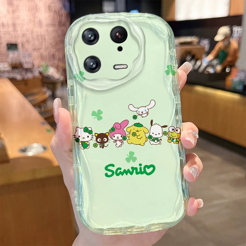 Sanrio Hello Kitty Kuromi Wave Case for Xiaomi Redmi Note 13 12 11 Pro Plus 13C 12C Turbo 12S 11S 10 9 11A 9C Prime 4G 5G Cover