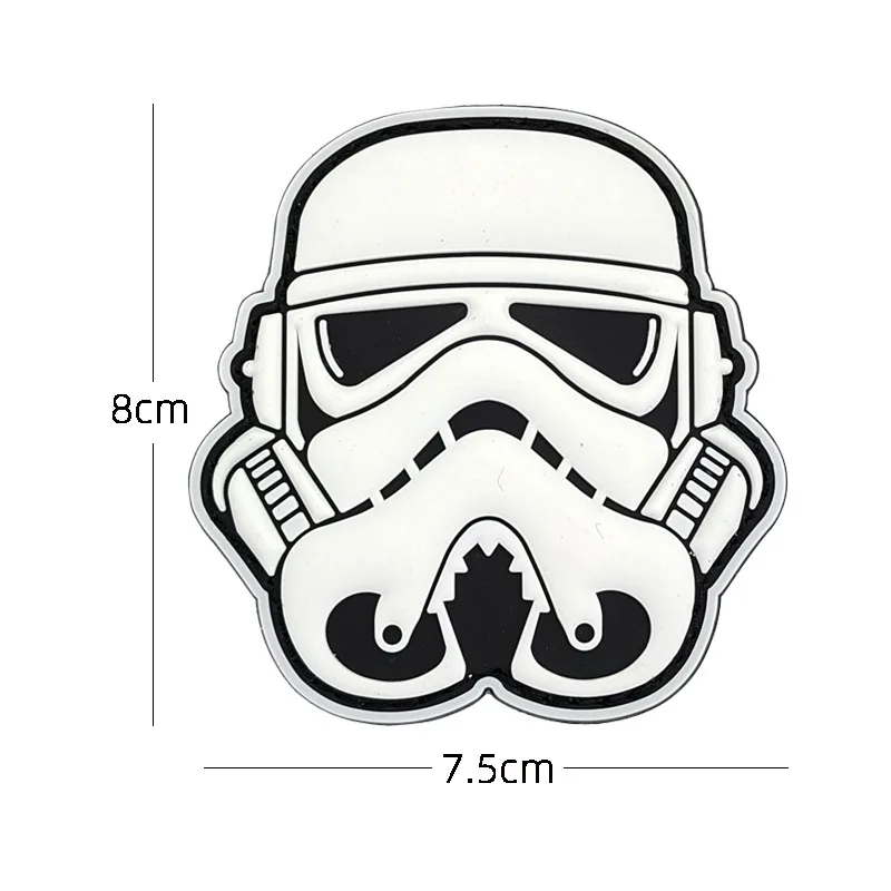 Star Wars, pvc soft rubber badge, Star Guard Imperial Soldier, Glue Velcro patch, anime accessories