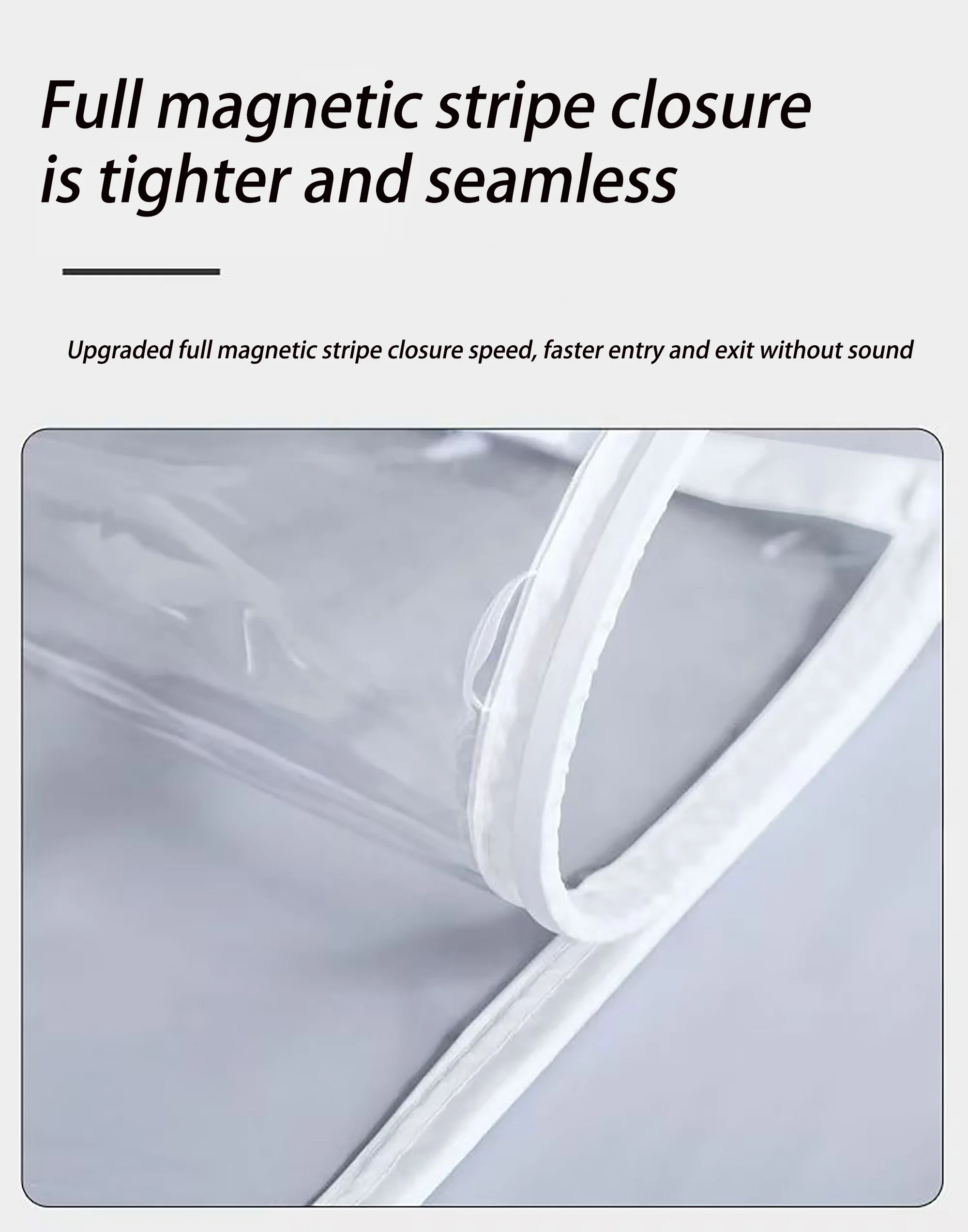 Winter magnetic transparent air conditioning door curtain, kitchen barrier curtain, windproof, cold proof and warm