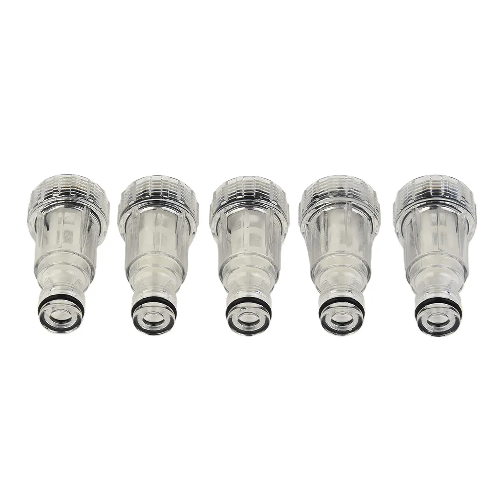 5pcs 175PSI High Pressure Washer Water Filter Automobile Washing Machine Water Connector For Karcher K2-K7 Pressure Washer