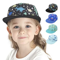 Chapeau de baseball imprimé pour enfants, adorable casquette de baseball pour filles, casquette de protection solaire, chapeau boule en coton, visière de dessin animé pour enfants