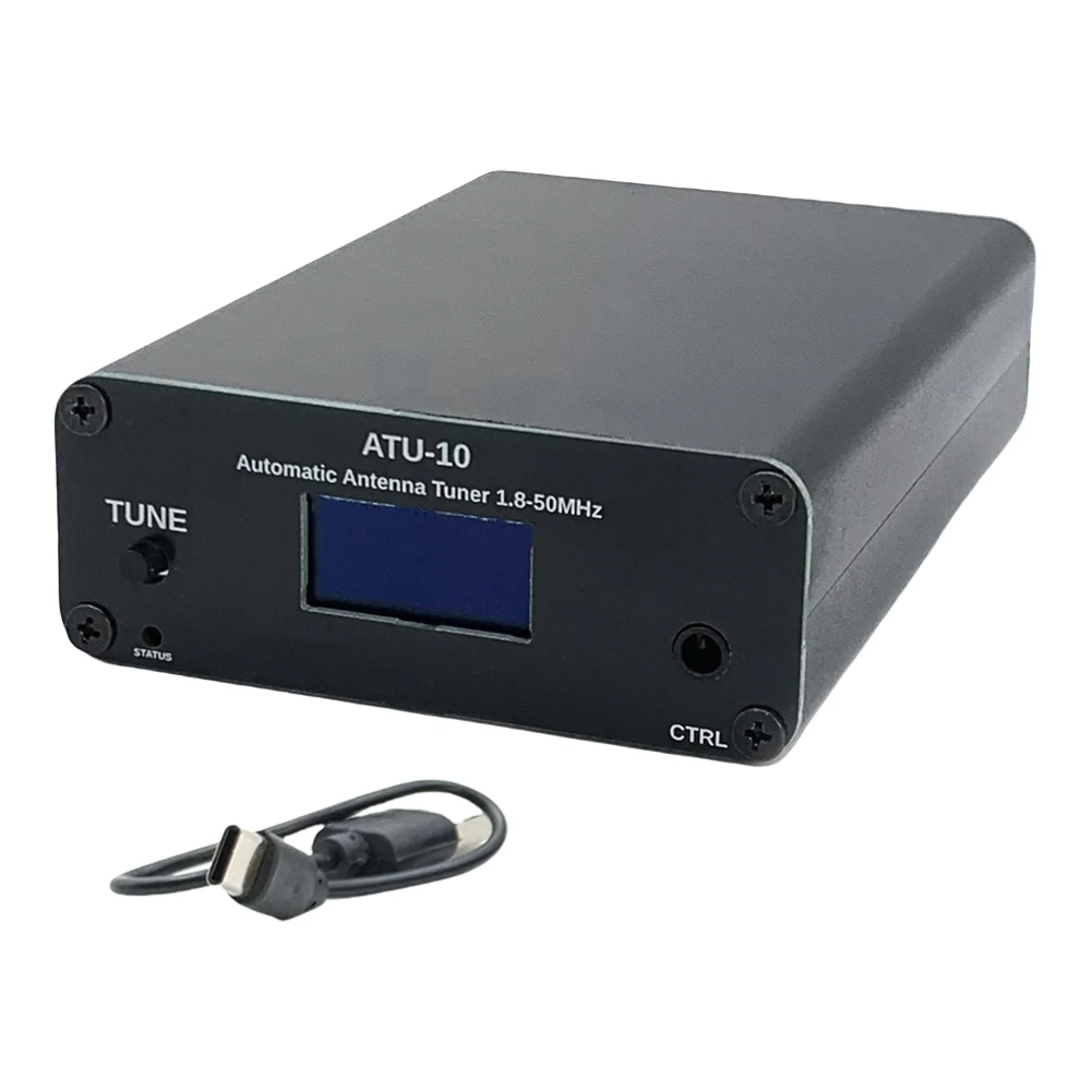 Antenna Tuner Antenna Tuner Mini Automatic for Radio Equipment 1.8~50MHz 0.91IN with Housing ATU‑10 Mini Antenna Tuner ﻿