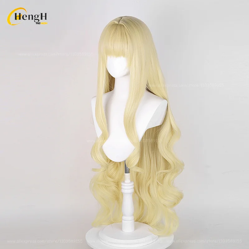 95 cm de Long Mashiro Rima Cosplay perruque Anime doré cheveux bouclés résistant à la chaleur cheveux synthétiques fête Cosplay Anime perruques + bonnet de perruque gratuit