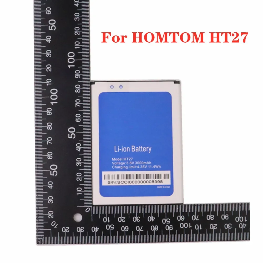 

New High Quality 3000mAh Battery For HOMTOM HT27 HT 27 Mobile Phone Battery Batteries Bateria