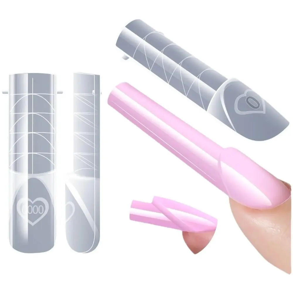 150PCS Ultra Short Space Nail Dual Forms No Trace 15 Sizes Acrylic Extension Nail Forms Thin Seamless Manicure Tool