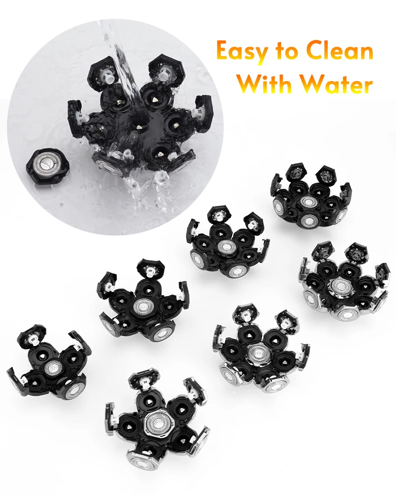Ersatz-Elektrorasiererkopf 3/5/6/7/8/9 Schwimmender Scherkopf Nasentrimmer Haarschneider Gesichtsreinigungsbürste Massagekopf – Detail 8