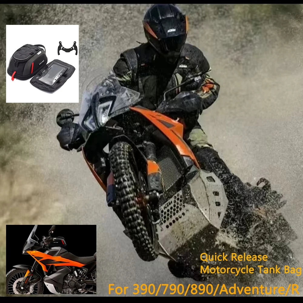 

Motorcycle Accessories Magnetic Tank Bag Quick Tank Bag Quick Release Bag For 790 390 ADV 390 Adventure R S Motorcycle Tank Bag