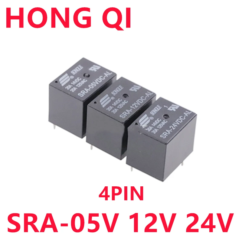 5PCS/Lot Power Relays SRA- 05V 12V 24VDC-AL-CL T74 20A  4PINS