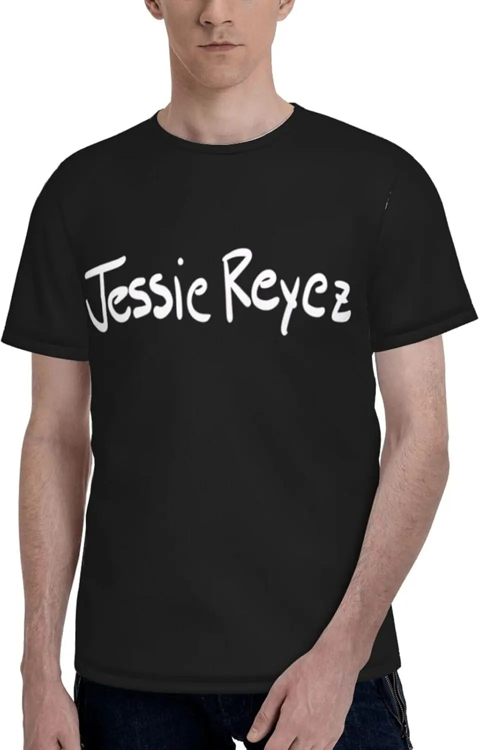 

Футболка Jessie Music Reyez мужская с круглым вырезом, удобная рубашка с коротким рукавом, на лето