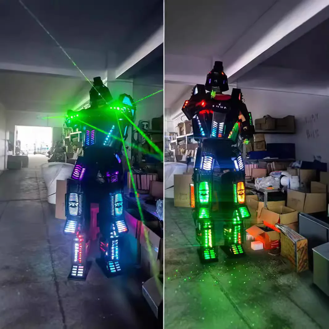 

Shopping mall atmosphere prop clothing bar stage performance super burning clothing luminous robot phantom mechanical suit