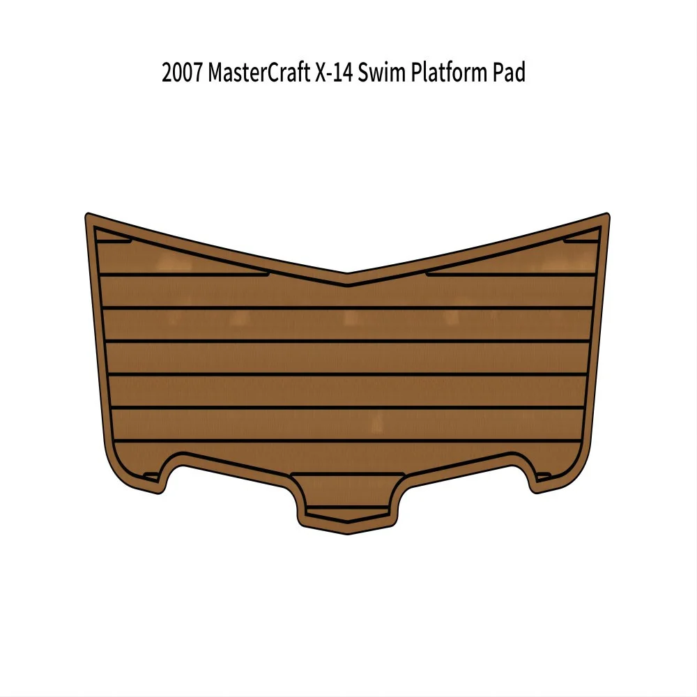 

2007 MasterCraft X-14 Swim Platform Pad Boat EVA Foam Faux Teak Deck Floor Mat SeaDek MarineMat Gatorstep Style Self Adhesive