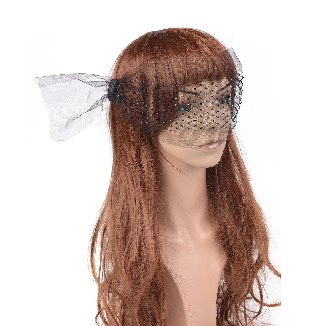 

Seductive Crystal Veil Fascinators Hair clip Accessories For Women Lady Dress Tea Party Wedding Church Kentucky Derby Catwalk