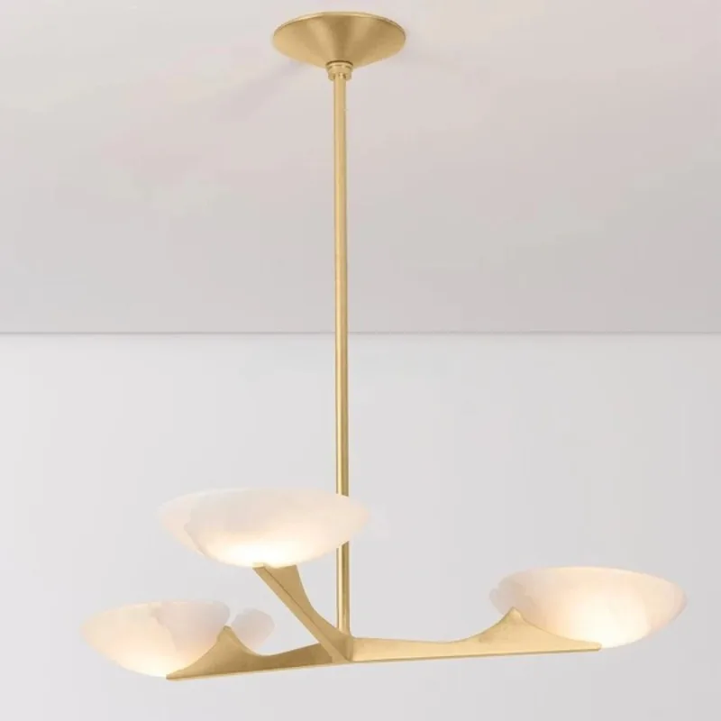 Factory Custom Living Room Dining Room Modern Simple Designer Alabaster Chandelier