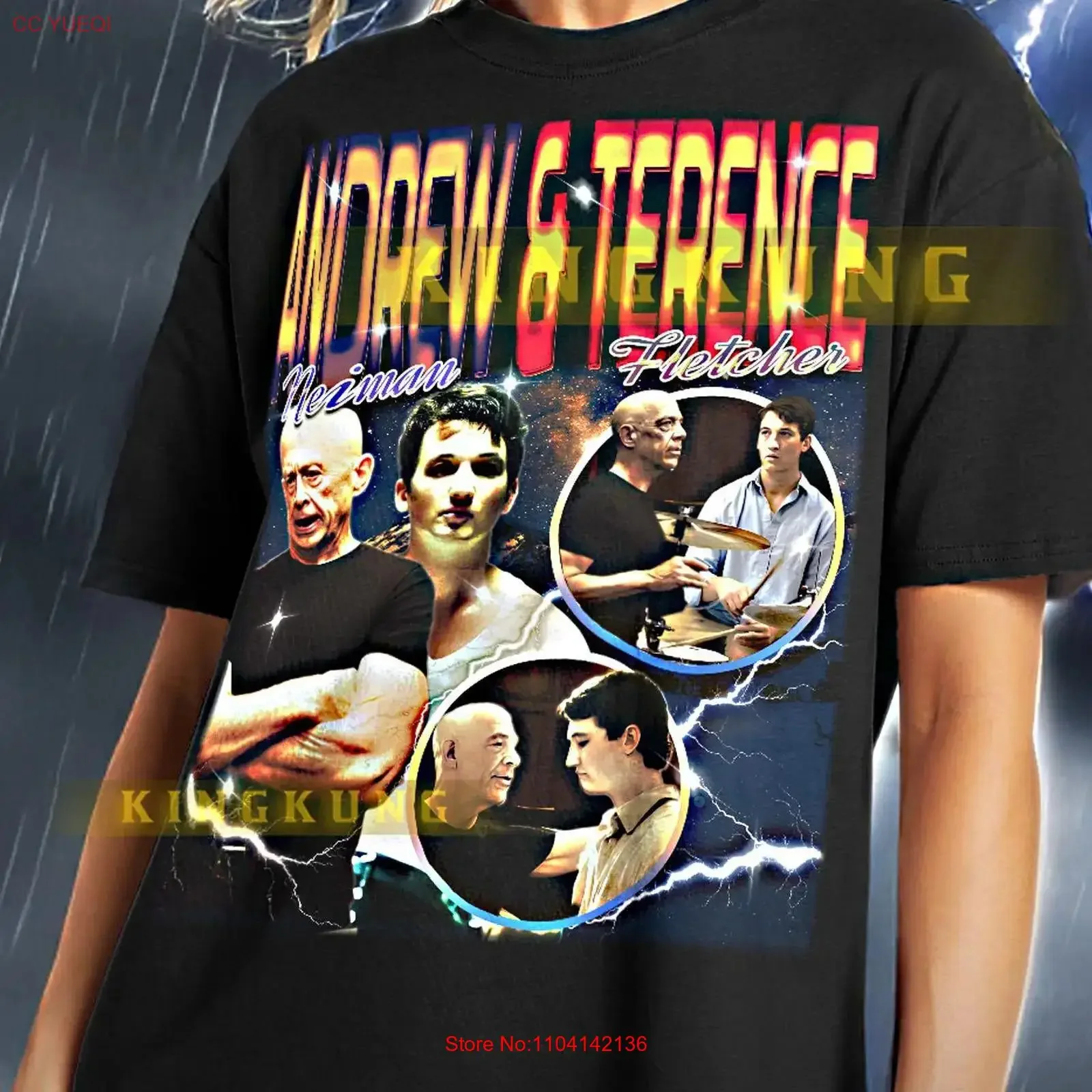 ANDREW NEIMAN T Shirt Vintage Retro Bootleg Terence Fletcher vintage Washed fashion Breathable Top For Everyday Wear