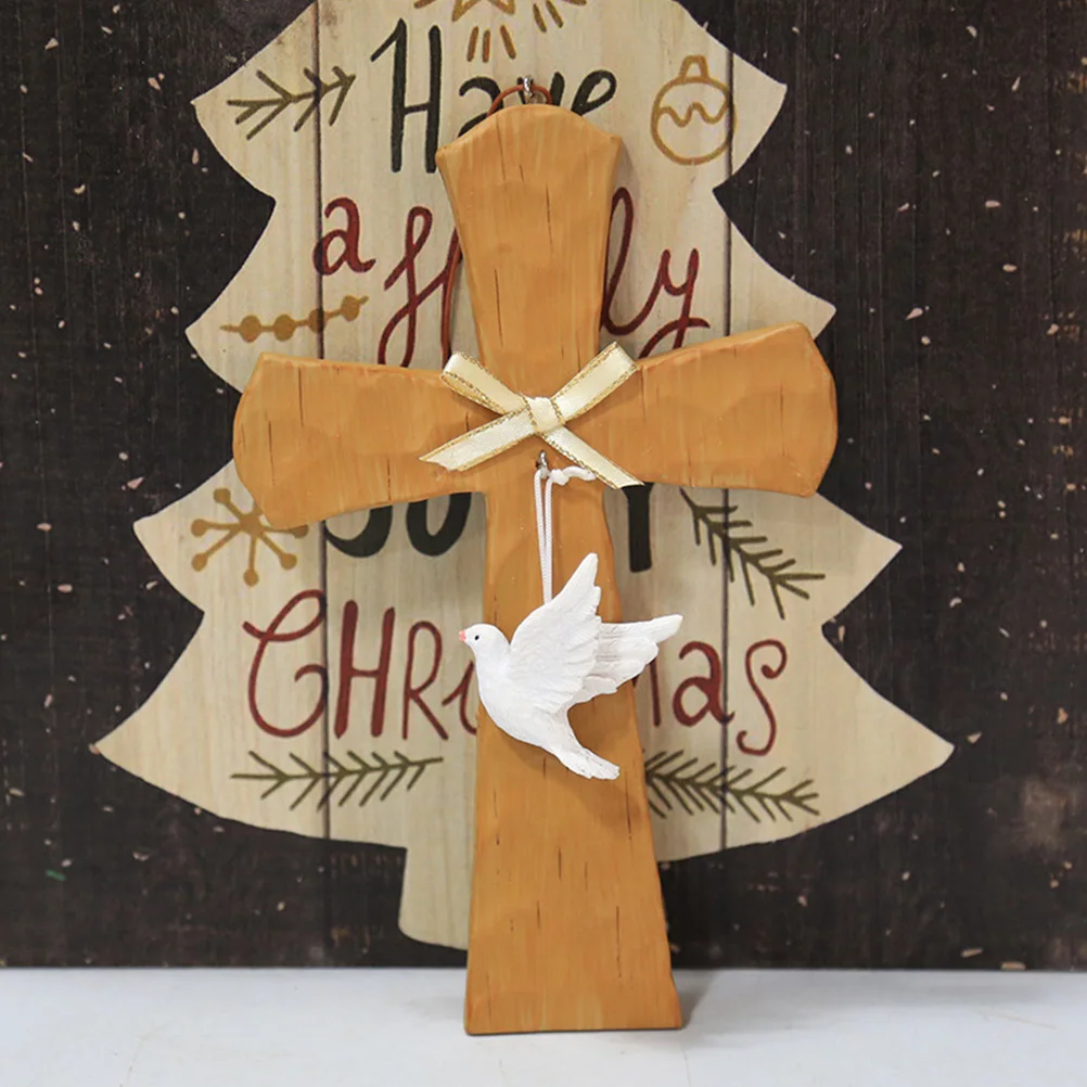 

Large Resin Cross Wall Decor Stylish Crucifix for Living Room Bedroom Office Desk Display Cross Adornment Crosses Wall Decor