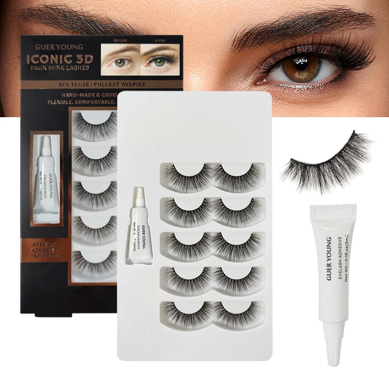 

GUER YOUNG premium lash extension hand made eyelash extension full volume false eyelash sets