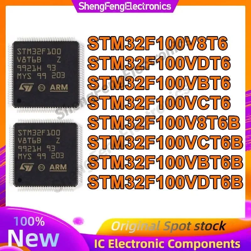 

5 шт. STM32F100V8T6 STM32F100VDT6 STM32F100VBT6 STM32F100VCT6 STM32F100V8T6B STM32F100VCT6B STM32F100VBT6B STM32F100VDT6B Новые