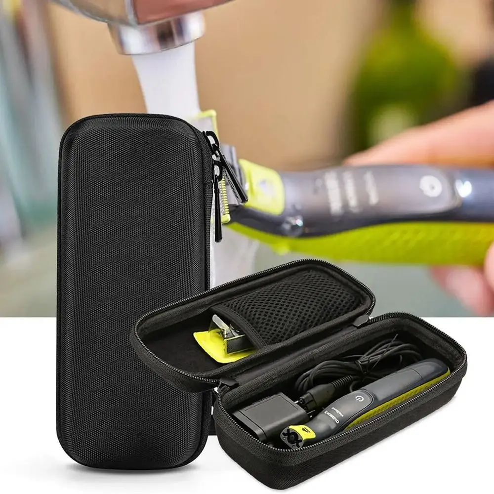 Bolsa con cremallera, bolsa de almacenamiento para afeitadora, funda para Afeitadora eléctrica a prueba de golpes de viaje, carcasa dura duradera para Philips Norelco OneBlade