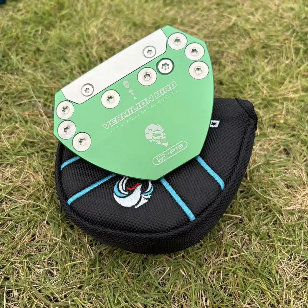 Vermilion Bird Skull Putter Head Unique Gothic Style Golf Putter for Men Right Hand Heavy Head for Accurate Putting