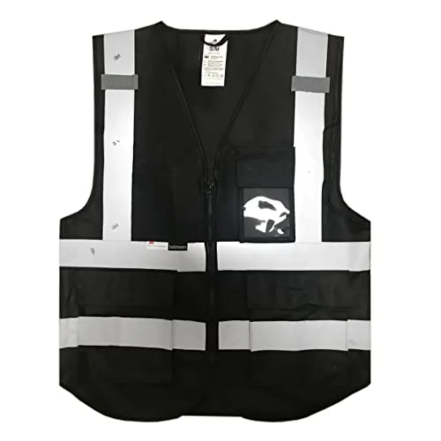 

High Visibility Safety Vest Multi Pocket Reflective Vest 5 Colors and 5 Sizes Made with 3M Reflective Material