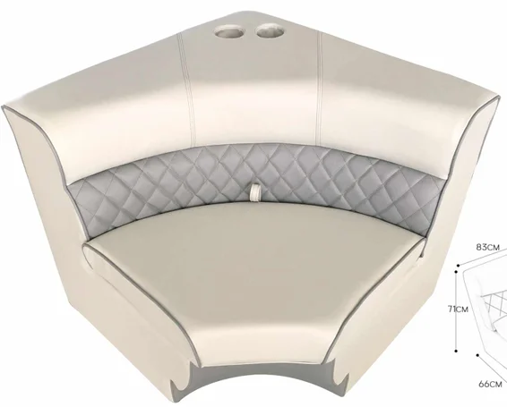 Pontoon Boat Seat With Cup Holder And Pontoon Sofa For Sale Wholesale Customized Pontoon Furniture For Factory Supplies