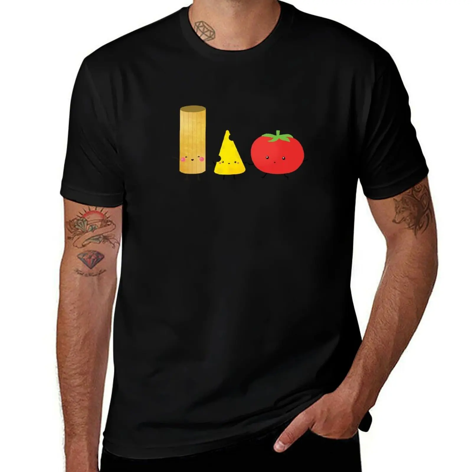 

Pasta T-Shirt summer shirt oversized graphic tee clothes Short sleeve tee men