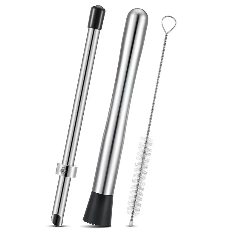 A44Z-Straw Puncher And Muddler For Lemonade Plastic Lids Cups, Straw Hole Puncher, Fresh Squeezed Lemonade Stand Supplies
