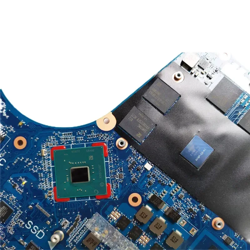 Placa-mãe para laptop HP ZBOOK 15 G5 17 G5 DA0XW2MBAG0 com CPU I7-8750H P2000 4G GPU