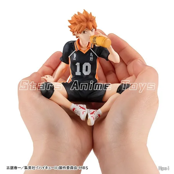 Série MegaHouse GEM original Haikyuu!! Hinata Shoyo na mão Figuras de anime coleção modelo de ornamentos