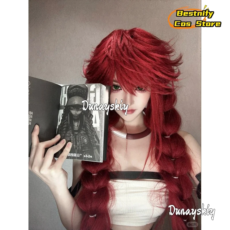 Bestnify Cos*/Gachiakuta Anime Riyo Disfraz de Cosplay para Conveniones, Halloween, Navidad, Top Bordado, Chaleco, Mochila Corta, Riñonera