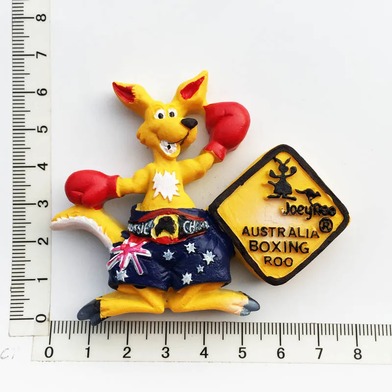 

Australian Kangaroo Fridge Magnet Gift Resin Decoration Message Sticker Travel Souvenir