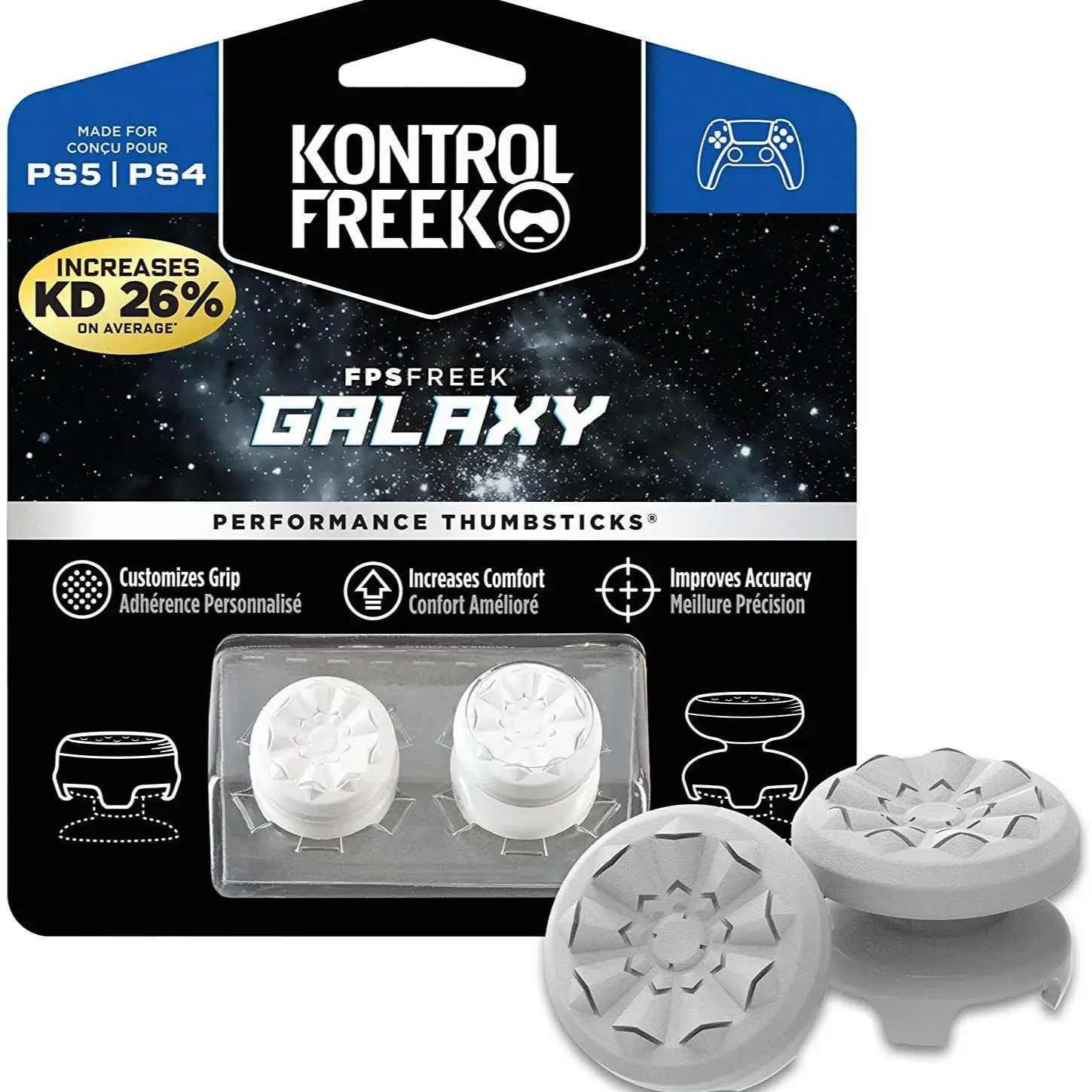نمط جديد FPS Freek Galaxy لـ Playstation PS5 High-Rise Analog Stick PS4 Performance Command Stick Game Joystick Controller