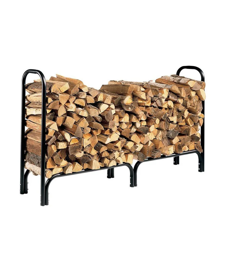 1.2 1.5 Thickness Galvanized Pipe Black Wood StorageRack Wood Stack FireRack Amazon Gardening Rust Protection