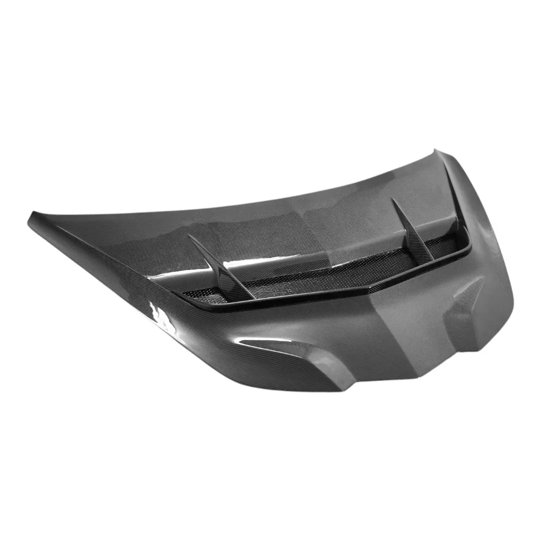 ZR1 نمط ألياف الكربون غطاء المحرك الأمامي بونيه مع فتحات كبيرة حالة جديدة ل كورفيت C8 Z06 ستينغراي 2020-2025