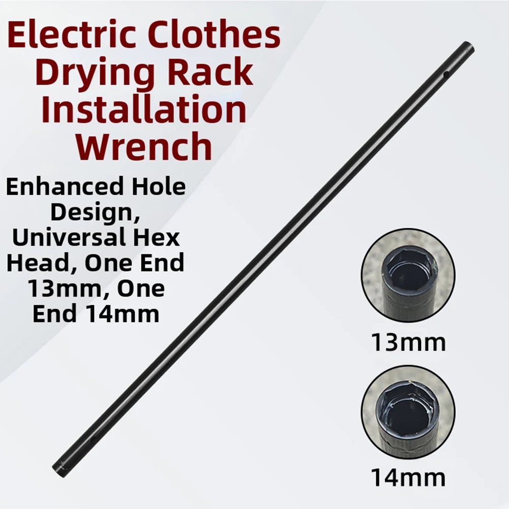 

Электрическая вешалка для одежды, инструмент для установки, полый торцевой ключ 13 мм и 14 мм, инструменты для украшения дома, аксессуары для веревки для белья