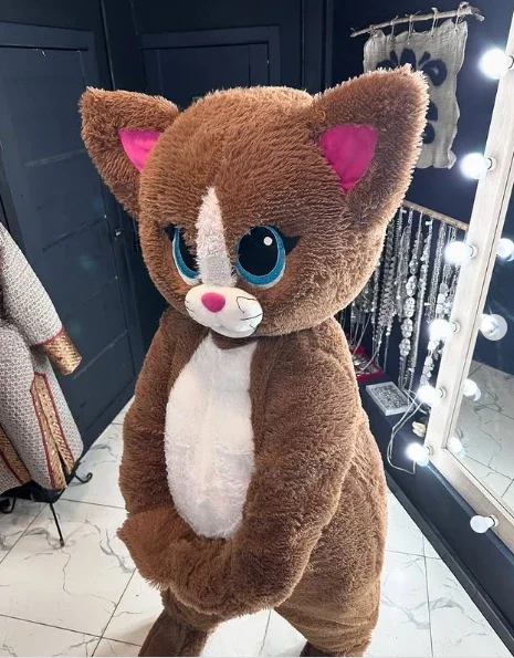 ชุดมาสคอตแมวสิงโตน่ารักสำหรับงานโฆษณา คอสเพลย์ ผู้ใหญ่ ฮาโลวีน คริสต์มาส การแสดงการ์ตูนอนิเมะสัตว์