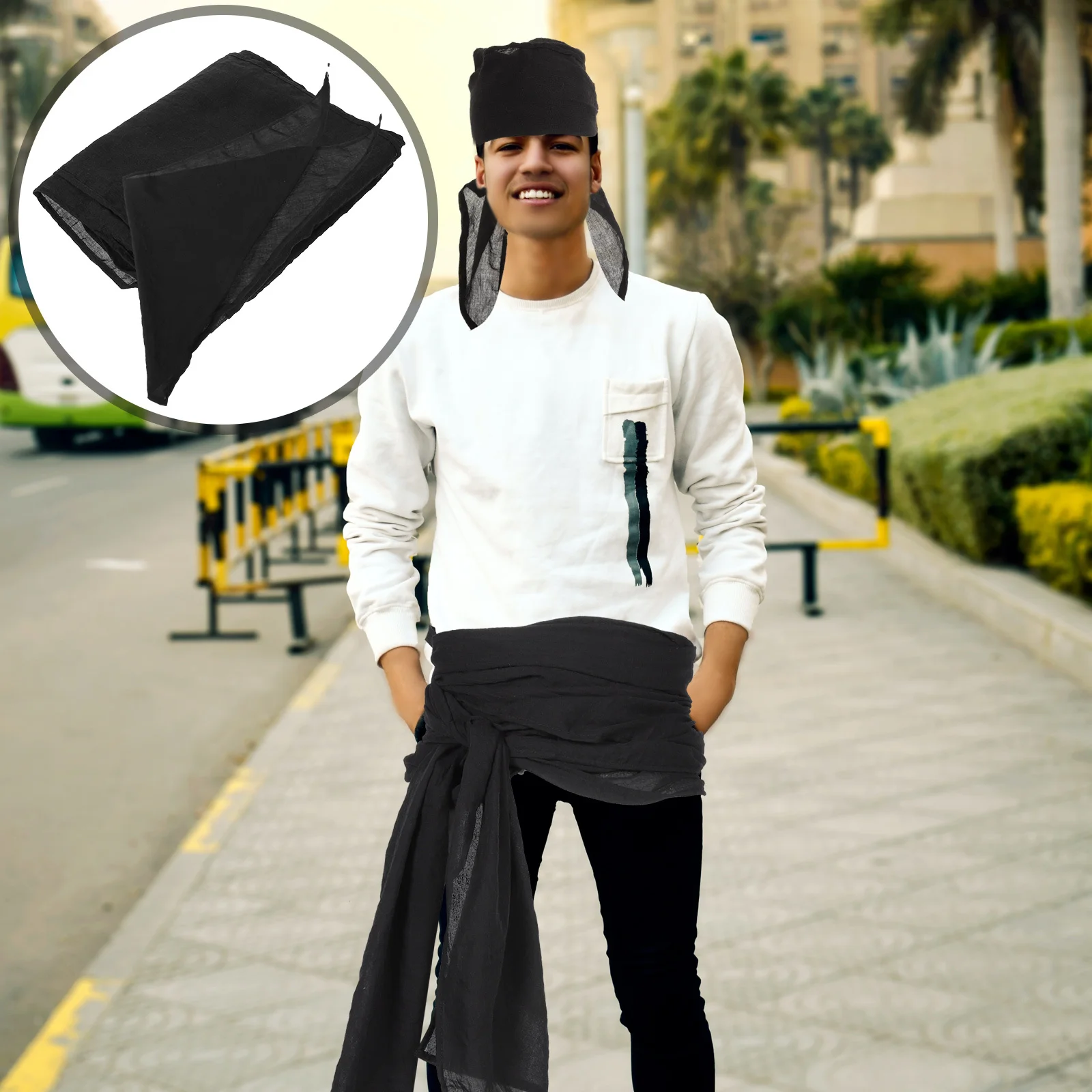 

1 комплект, пиратская бандана, пояс, классический костюм пирата, аксессуары для дня рождения, платье для косплея, Durags для мужчин