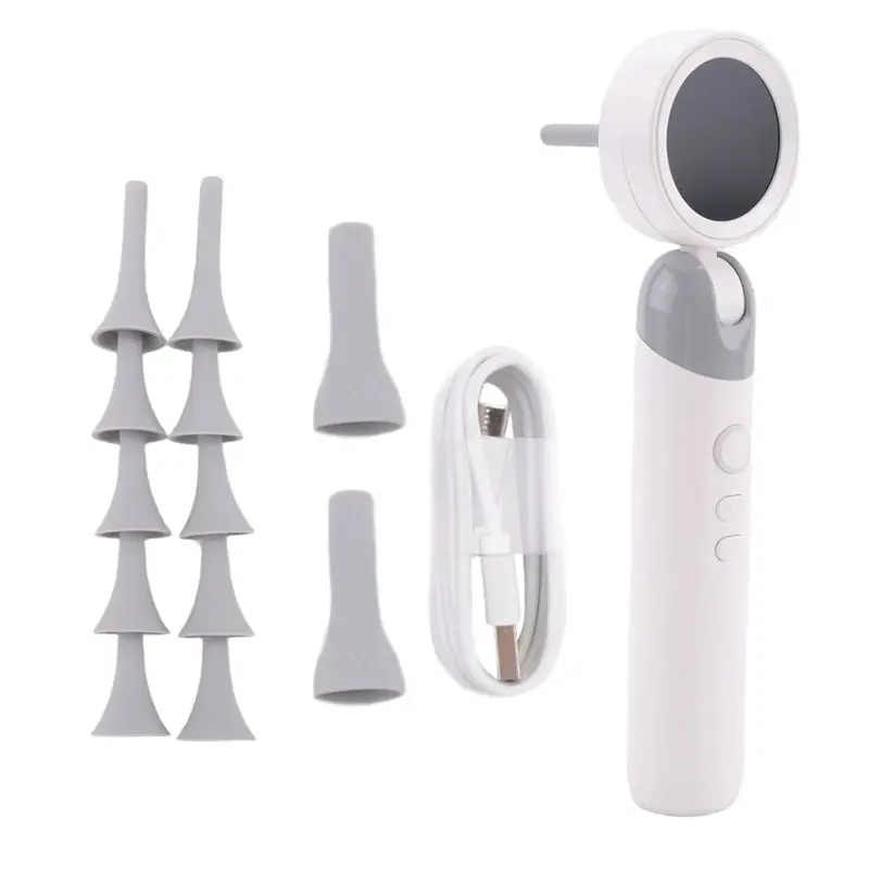 AEF7-Visual Ear Otoscope 1.38 Inch IPS Wireless Endoscope 1080P HD Camera Ear Wax Clean Take Picture Video Ear Inspection