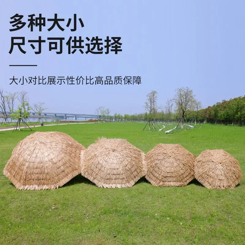 Outdoor awning canopy courtyard villa outdoor four-legged gazebo agritainment thatched umbrella