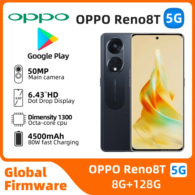 OPPO Reno8T  5G Android Unlocked 6.7 inch 8GB RAM 128GB ROM All Colours in Good Condition Original used phone