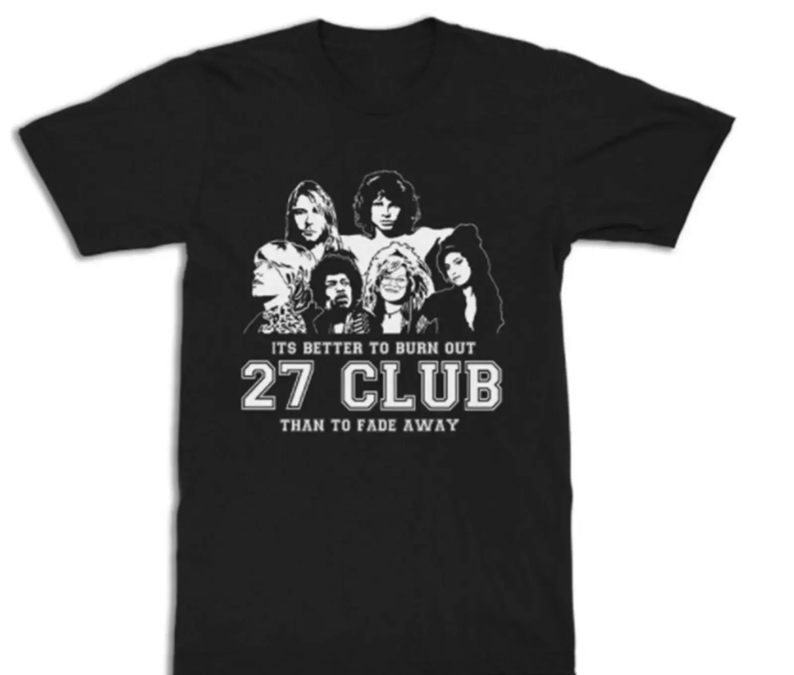 Футболка с длинным рукавом Forever 27 Club Amy Winehouse Jim Morrison