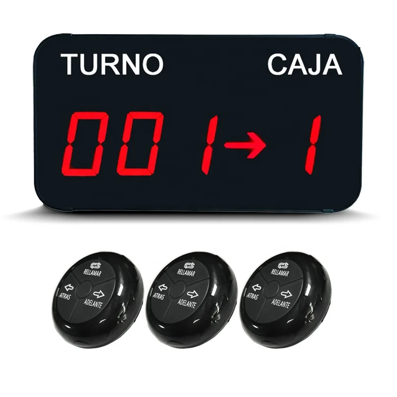 

Hot Sale Queue Management System Wireless Remote Queue Calling System Take a Number Machine Ticket TURNO Call Button