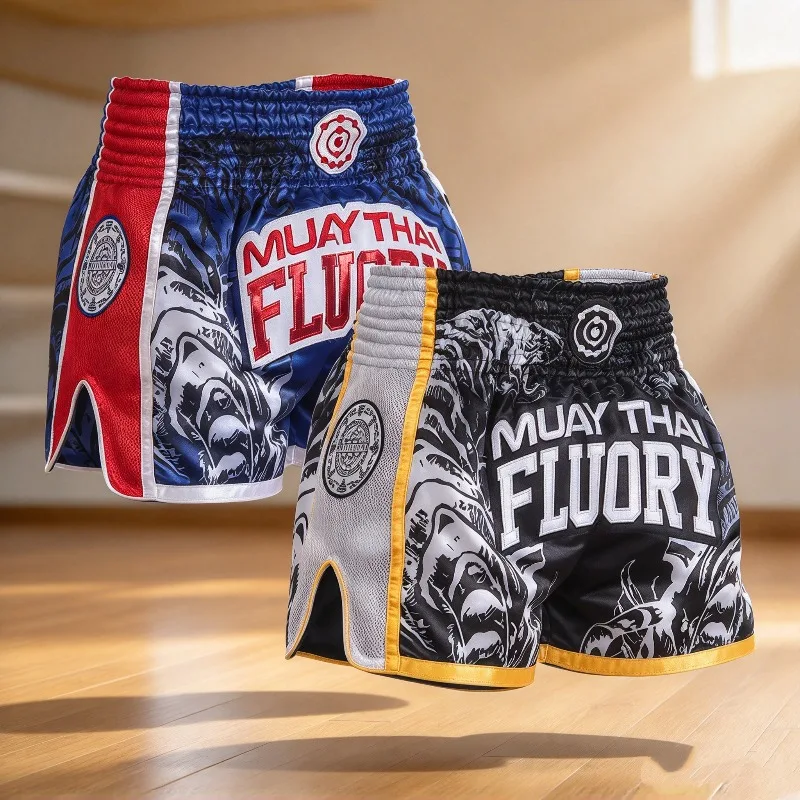 Muay Thai Shorts Men Women Kids Thai Boxing Shorts Premium Kickboxing Fight Training MMA Pants