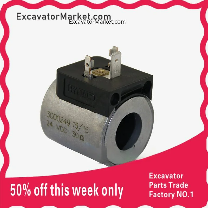 

For SANY SY excavator accessories WKM08130C-01-C-N-H solenoid valve coil high quality excavator Parts