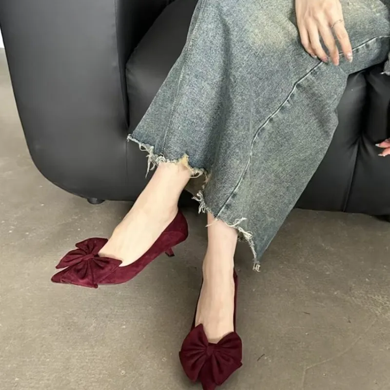 Women Flats Shoes Summer New Bow Pointed Toe Female Loafers Walking Fashion Sneakers Casual Shallow Breathable Shoes for Women
