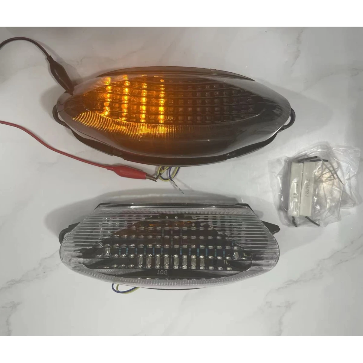 

For Honda Super Howk VTR1000 VTR1000F 1997-2005 Rear Tail Light Brake Turn Signals Integrated LED Light